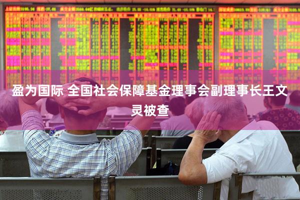 盈为国际 全国社会保障基金理事会副理事长王文灵被查